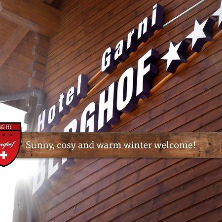 Berghof Garni - The Dom Collection Bed & Breakfast Saas Fee Dış mekan fotoğraf